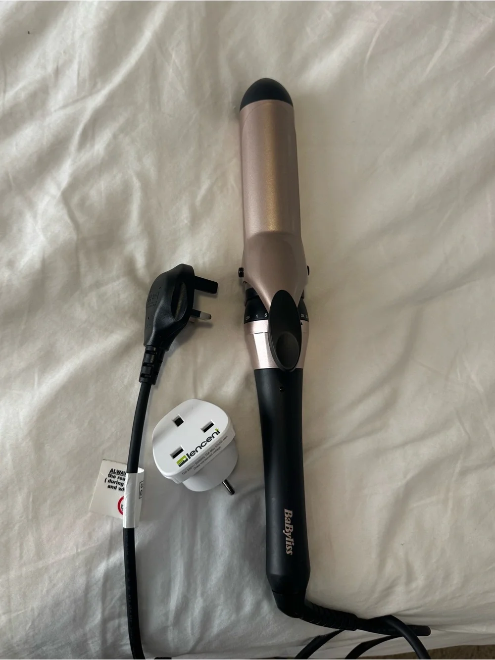 BaByliss Pink Gold and Black Curling Iron